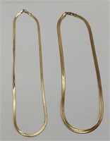 Pair of Dressy Golden Necklaces