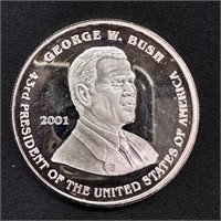 1 oz Fine Silver Round - Bush/Gore