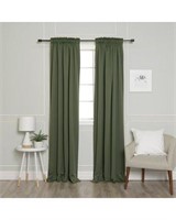 BEST HOME FASHION BLACK OUT CURTAIN 100"x96"
