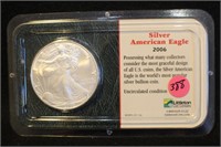 2006 1oz .999 Pure Silver Eagle