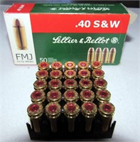 25 pcs. .40 S&W cartridges