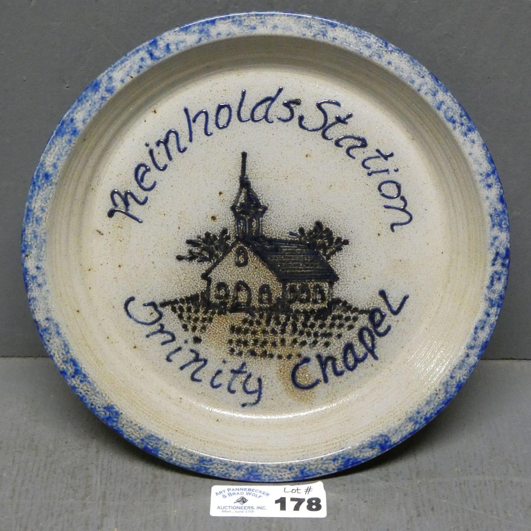 Eldreth Stoneware Pottery Pie Plate