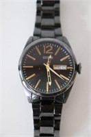 FINAL SALE GUESS MENS BLACK WATCH - SCRATCHED