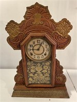 E Ingraham Mantle clock OK’s carbs 22 inches tall