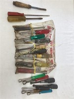 Various Nut Drivers and Flat Screw drivers