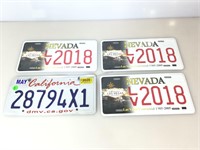 Lot of Vanity plates and one California license