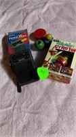 VINTAGE POCKET RADIO WITH INSTRUCTIONS, WOODEN