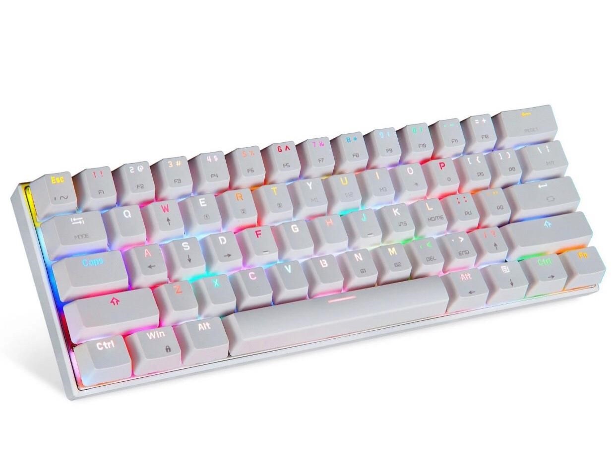 Motospeed Ck62 61 Mechanical Keyboard USB Wired BT