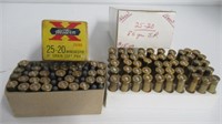(2) Boxes of 25-20 ammo and Winchester 25-20