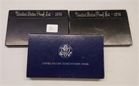 1974, ’76 Proof Sets; 1987 U.S. Constit. Dollar
