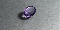 12.70 Cts Oval Cut Natural Amethyst