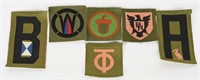 WW1 LIBERTY LOAN PATCH LOT MACHINE GUN INFANTRY