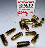 14 pcs. .45 auto cartridges