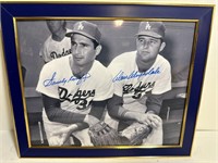 8x10 B&W Los Angeles Dodgers Koufax Drysdale