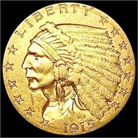 1915 $2.50 Gold Quarter Eagle CLOSELY