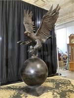 Life size monumental eagle sculpture
