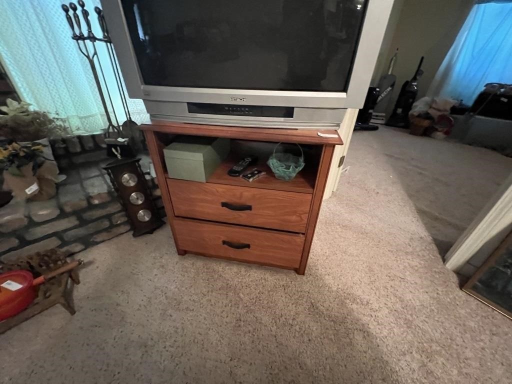 TWO DRAWER TELEVISION STAND