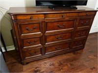 Brown Dresser with Mirror