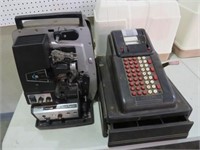 SEARS 8MM PROJECTOR & OLD VICTOR ADDING MACHINE