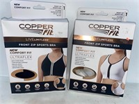 (ONE BLACK AND ONE WHITE ) 2pk Copper Fit Women's