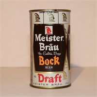 Meister Brau Draft Bock Flat Top Beer Can