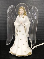 Vintage plastic angel figurine light