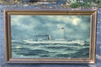 Oil on canvas of the Admiral Dewey