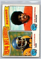 1975 Topps Football Lot of 8 w/ Leaders Cards