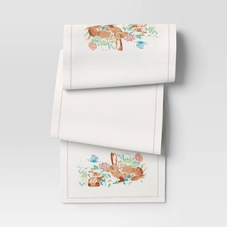 72x14 Bunnies Table Runner - Threshold