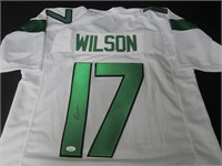 Garrett Wilson signed football jersey JSA COA