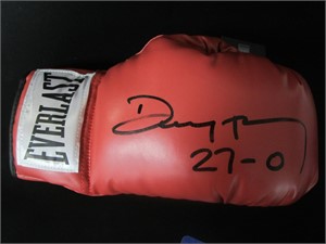 Devin Haney signed boxing glove COA