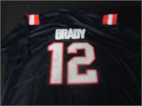 Tom Brady signed football jersey COA