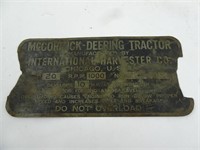 Vintage McCormick-Deering International Harvester