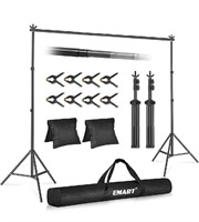 EMART Backdrop Stand Kit, 10x7ft (WxH) Adjustable