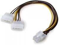 Xertas Dual Molex 4-pin to 6-pin PCI Express (PCI-