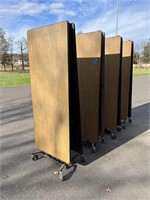 (4) 12ft. Folding Tables w/ Casters