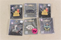 VARIETY OF NEW DALLAS COWBOYS PIN BACKS SUPERBOWL