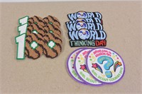 VARIETY OF GIRL SCOUT/BROWNIES PATCHES *NEW*