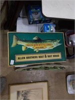 Metal south bend lures sign
