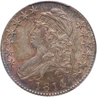 50C 1814/3 PCGS MS62