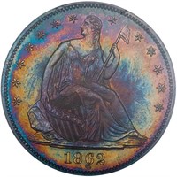 50C 1862 PCGS PR64 CAC