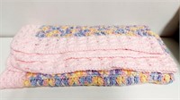 Handmade Crocheted Lap Blanket 29×33"