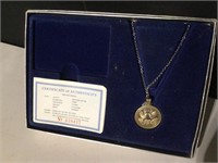 2000 .999 Pure Silver Coin Necklace