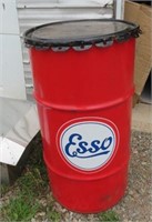 Esso labelled garbage can
