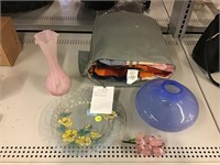 LSA Art Glass Vase, Pink Glass Vase, Pendleton