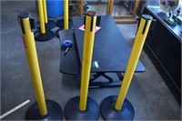 Three Weighted Safety Stand Dividers