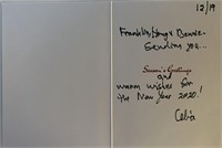 Celia Kaye signed Christmas card