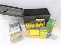 Military Metal Ammo Can Containing Assorted 20ga.