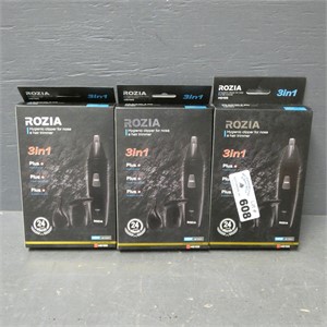 (3) Rozia Nose Hair Trimmers