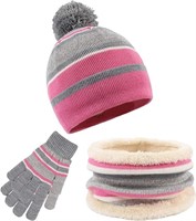 Girls Winter Hat Set